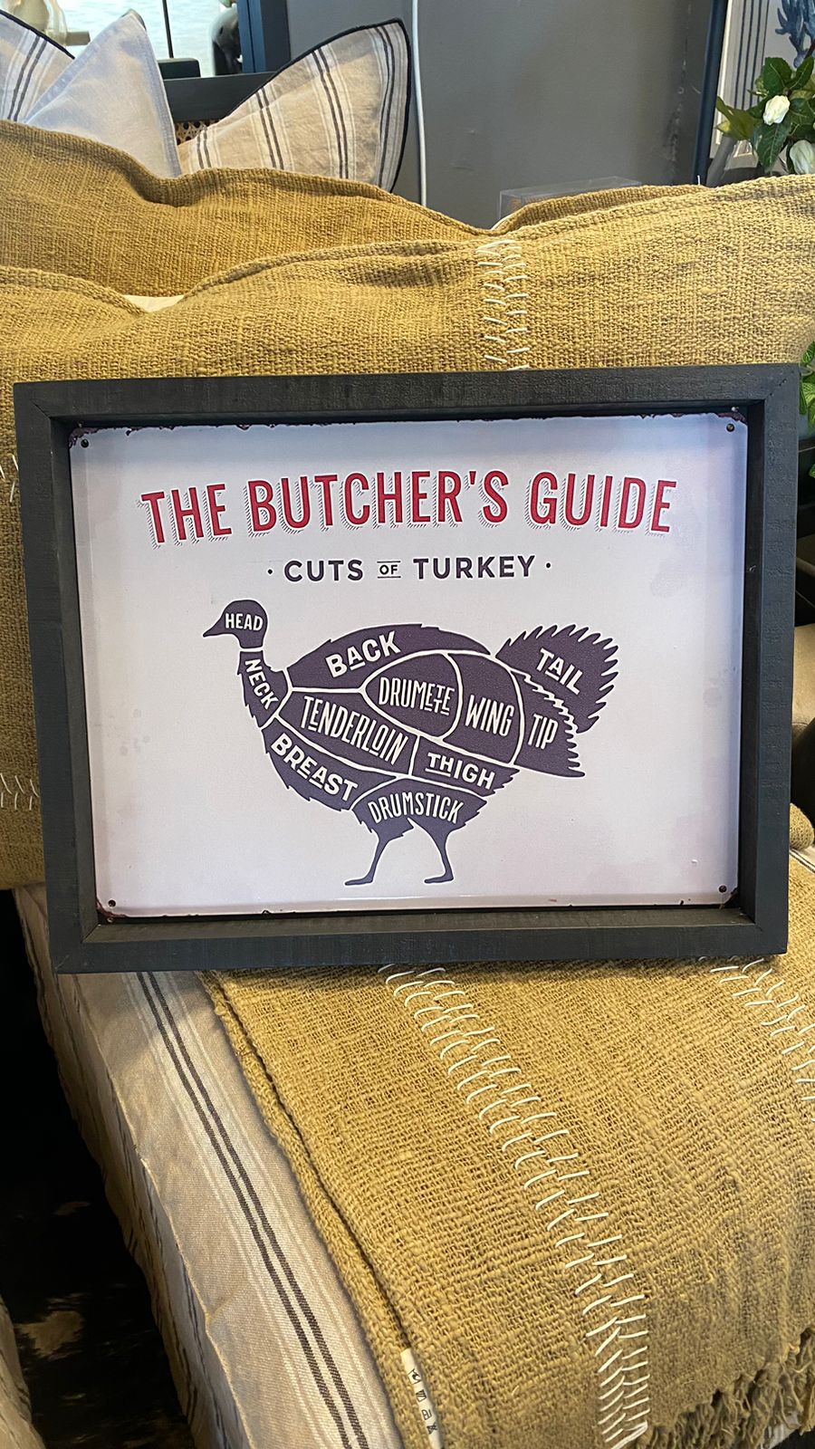 Cuadro the butchers guide turkey 44x34