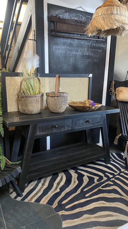 Arrimo Eduardo 130x40x70 negro