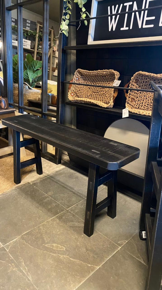 Banqueta Tere 100x23x45 pátina negra